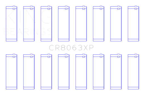 King Engine Bearings BMW S62 (Size 0.25) Connecting Rod Bearing Set