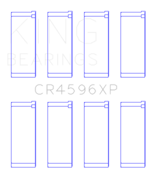 King Engine Bearings BMW S14B20/S14B23/S14B25 (Size .026) Connecting Rod Bearings (Set of 4)