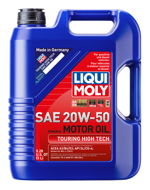 LIQUI MOLY 5L Touring High Tech Motor Oil SAE 20W50