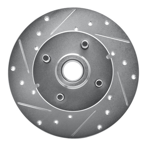 R1 1978-1987 Chevrolet CHEVETTE Front Left Drilled & Slotted Silver Brake Rotor