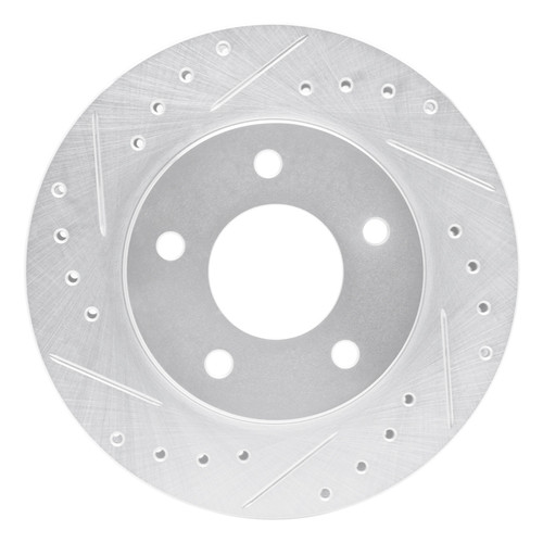 R1 88-96 Buick Regal Front Left Drilled & Slotted Silver Brake Rotor