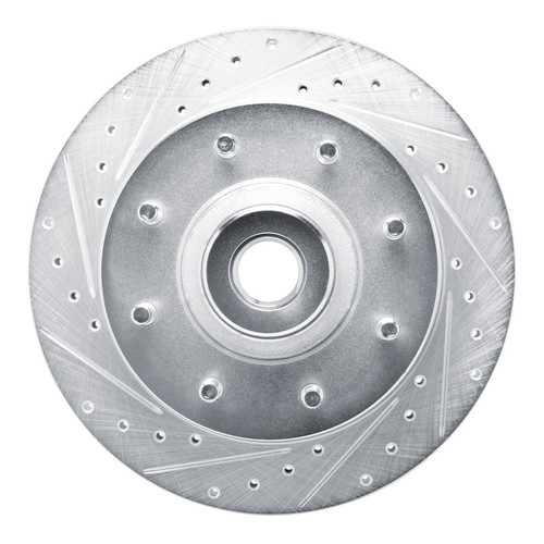 R1 73-77 Dodge B300 Van (71-74) / B300 (75-80) Front Left Drilled & Slotted Silver Brake Rotor