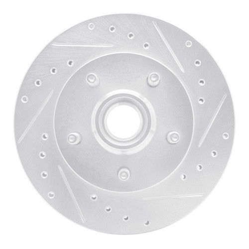 R1 98-02 Ford Ranger (USA/Canada) Front Right Drilled & Slotted Silver Brake Rotor