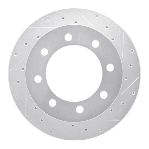 R1 99-07 Ford E-350 Club Wagon Rear Right Drilled & Slotted Silver Brake Rotor