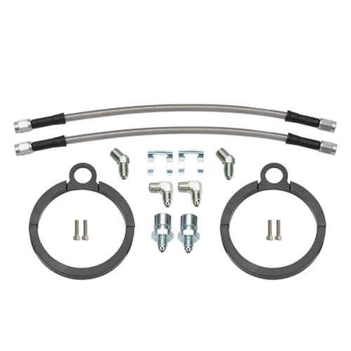 Wilwood Flexline Kit 12 inch -3 3/8-24 IF 1/8-27 NPT 90 Degree