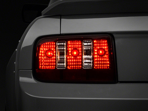 Raxiom 05-09 Ford Mustang Coyote Tail Lights- Black Housing (Smoked Lens)