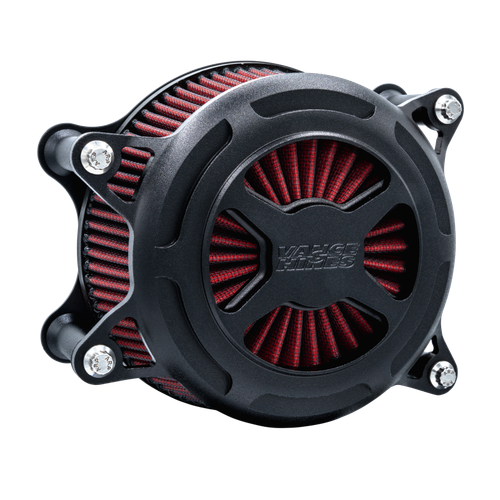 Vance & Hines 23+ HD Road/Street Glide V02 X Air Intake - Wrinkle Black