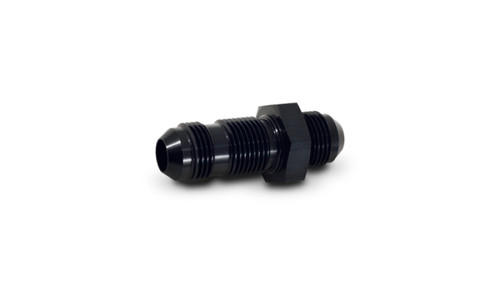 Vibrant -4AN Flare Straight Bulkhead Adapter Fitting - Aluminum