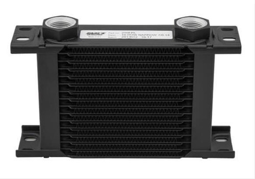 EARLS ULTRAPRO OIL COOLER - 19 ROW - NARROW - BLACK - 219-16ERL
