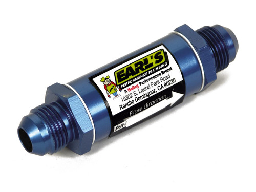 EARL'S FUEL FILTER - 4AN - BLUE - 85 MICRON -230204ERL