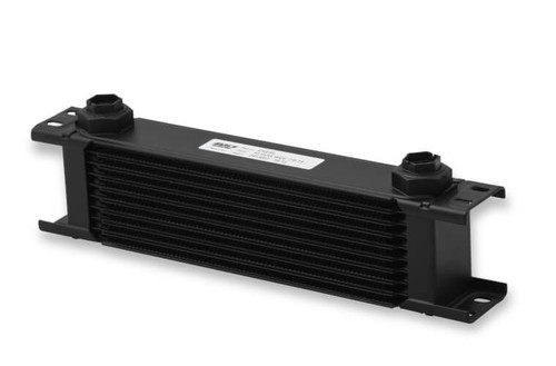EARLS ULTRAPRO OIL COOLER - 10 ROW - WIDE - BLACK - 410ERL