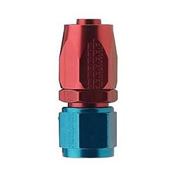 FRAGOLA HOSE END - STRAIGHT -12AN - BLUE/RED - 220112