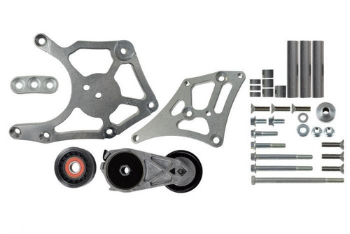 ICT BILLET A/C BRACKET KIT - FOR FOXBODY MUSTANG - LS TRUCK/2010-15 CAMARO BALANCER - 551792-3