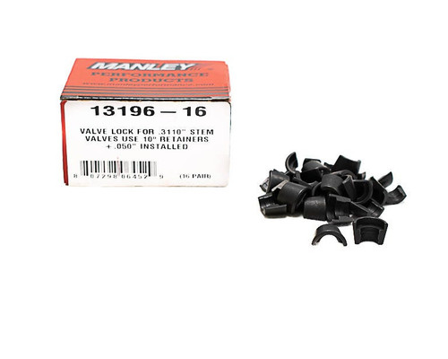 MANLEY VALVE LOCK SET - FOR .3110" STEM VALVES - USE 10° RETAINER - +.050" INSTALLED HEIGHT - MAN-13196-16