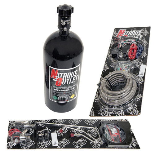 NITROUS OUTLET 102MM MSD ATOMIC HARDLINE PLATE SYSTEM - LS7- OEM-STYLE FUEL RAILS - 50-200HP - 10LB BOTTLE - 00-10129-MS