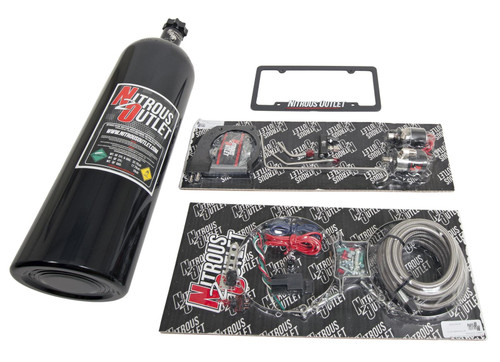 NITROUS OUTLET 102MM MSD ATOMIC HARDLINE PLATE SYSTEM - LS7- OEM-STYLE FUEL RAILS - 50-200HP - 15LB BOTTLE - 00-10129-MS