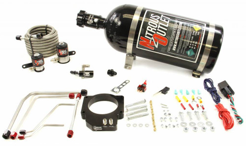 NITROUS OUTLET 2016 CTS-V LT4 BLOWER THROTTLE BODY PLATE SYSTEM - 50-200HP- 12LB BOTTLE - 00-10162-12