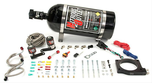NITROUS OUTLET 2009-2014 CTS-V 90MM PLATE SYSTEM - 50-200HP - 15LB BOTTLE - 55 PSI - 00-10175-15