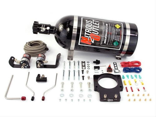 NITROUS OUTLET 90MM - FAST INTAKE - 05-09 C6 CORVETTE HARDLINE PLATE SYSTEM - 50-200HP -NO BOTTLE - 00-10123-90-FST-00