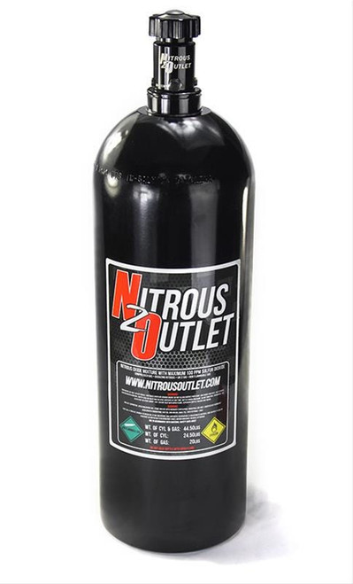 NITROUS OUTLET 20 LB NITROUS BOTTLE & HIGH FLOW VALVE, 00-30180