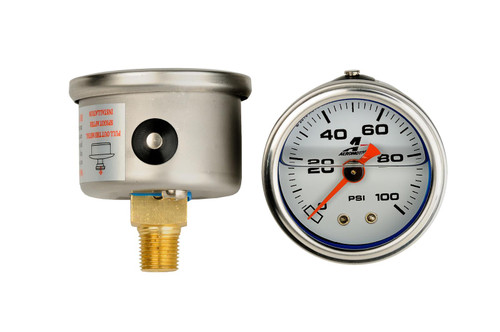 AEROMOTIVE 0 TO 100 PSI FUEL PRESSURE GAUGE