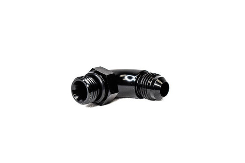 BTR AN FITTING - AN TO ORB ADAPTER - 6 ORB TO 6AN - 90° - BLACK - ADPT-02-003-90