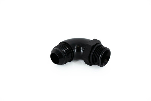 BTR AN FITTING - AN TO ORB ADAPTER - 12 ORB TO 12AN - 90° - BLACK - ADPT-02-013-90