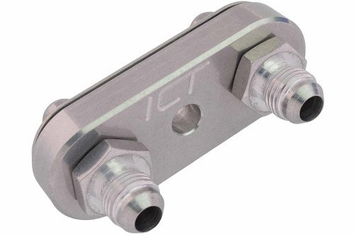 ICT BILLET 6L80E 6L90E 8L90E Transmission Cooler Line Adapter Plate with 6AN Fittings Seal