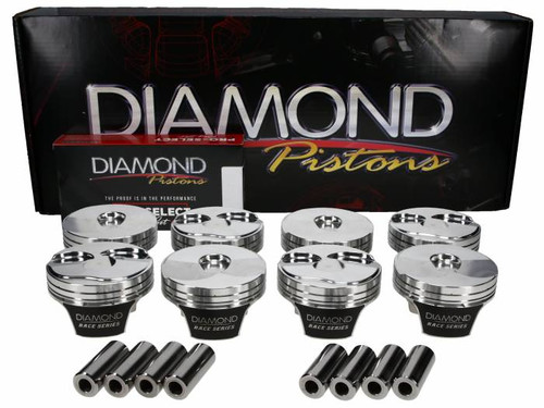 DIAMOND GEN V LT2K PISTON SET - 4.065" BORE - 3.622" STROKE - 6.125" ROD - 10CC DISH - 21603-RS-8