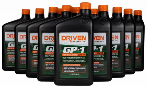 DRIVEN GP-1 MOTOR OIL - 20W50 - 12 QUART CASE - 19506-12
