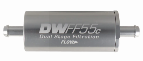 DEATSCHWERKS 5/16" BARB 10 MICRON 55MM FUEL FILTER KIT - 8-03-55C-010K