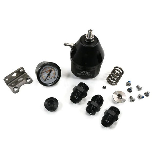DEATSCHWERKS DWR1000 AFPR + pressure gauge + 8AN &amp; 6AN fittings DEA-6-1000-FRB-86