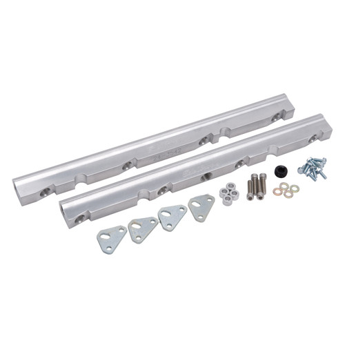 Fuel Injection Fuel Rail #3628, 3/8 in. NPT Clear For Ford Small-Block Windsor (3628)