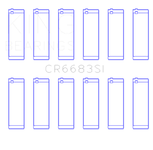 King Engine Bearings Chevrolet 262 (OD+.002in) Connecting Rod Bearing Set