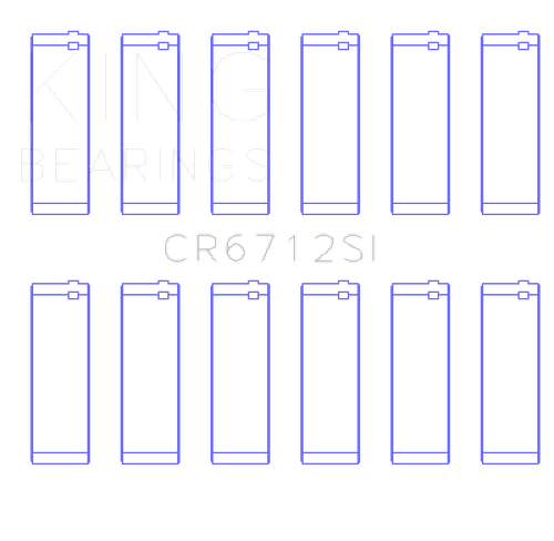 King Engine Bearings Ford V6 Triton/Ohv (Size +1.0mm) Connecting Rod Bearing Set