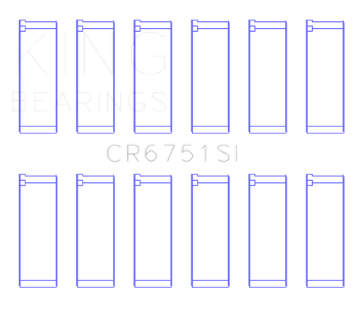 King Engine Bearings Ford 155 (Size +0.75mm) Connecting Rod Bearing Set