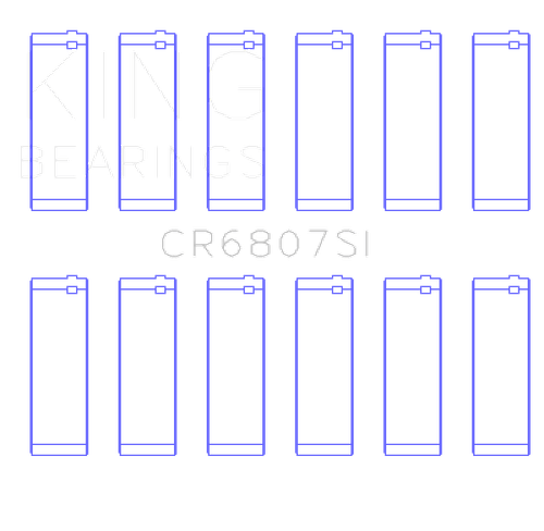 King Engine Bearings Ford V6 Triton/Ohv (Od+.002in) (Size +0.50mm) Connecting Rod Bearing Set