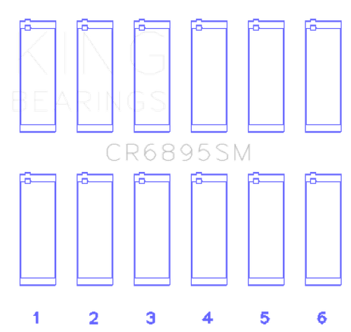 King Engine Bearings Ford Ecoboost 3.5L V6 (Size +0.25mm) Connecting Rod Bearing Set