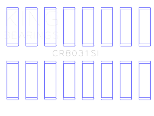 King Engine Bearings Chrysler Jeep V8 287 4.7L (Od+.002in) (Size +1.0mm) Connecting Rod Bearing Set