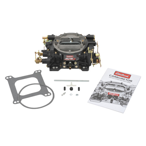 AVS2 Carburetor #19053 650 CFM With Manual Choke, Black Powder Coated (Non-EGR) (19053)