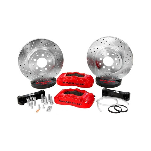 Baer Brakes 06-09 Chevy Trailblazer 2/4WD 14in Pro Rear Brake System - Black