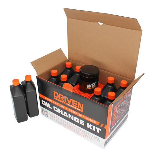Driven Racing Oil DI40 Oil Change Kit for 2019 Gen V GM LT1, LT4, & LT5 Engines w/ 10 Qt Capacity — product photo courtesy Driven Racing Oil