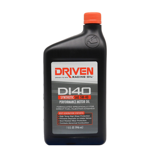 Driven Racing Oil DI40 5W-40- Quart — 12 pack — product photo courtesy Driven Racing Oil