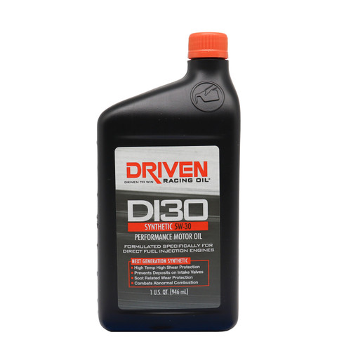 Driven Racing Oil DI30 SAE 5W-30 - Quart — 12 pack — product photo courtesy Driven Racing Oil