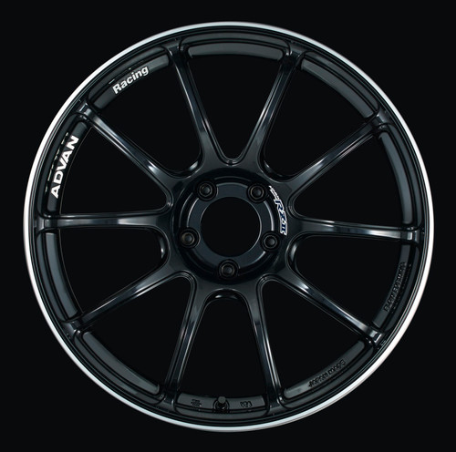 Advan RZII 17x9.0 +45 5x114.3 Racing Gloss Black Wheel