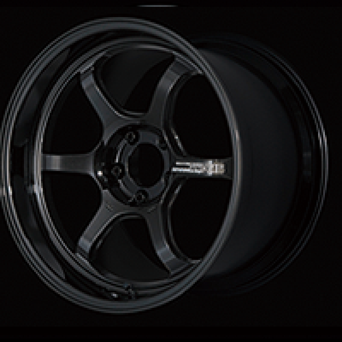 Advan R6 18x10.0 +35 5x114.3 Racing Titanium Black Wheel