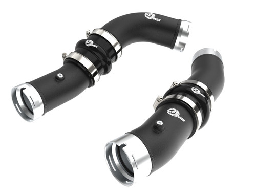 aFe 2024+ Toyota Tacoma BladeRunner 2.5in & 3in Aluminum Hot & Cold Charge Pipe Kit - Black