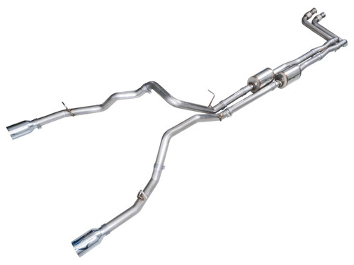 AWE Tuning 2025+ RAM 1500 3.0TT Rebel 0FG Cat-Back Exhaust w/ Chrome Silver Tips