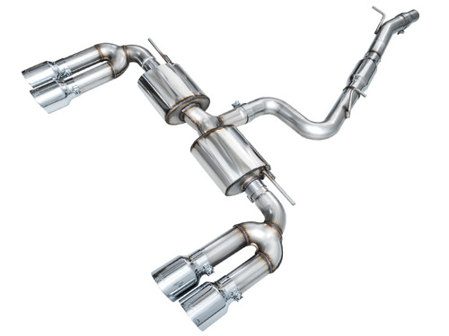 AWE Tuning 22-24 Audi 8Y S3 Touring Edition Exhaust - Chrome Silver Tips