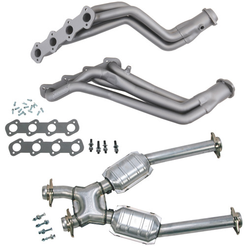 BBK 96-04 Ford Mustang 4.6L 2V (M/T Only) 1-5/8 Headers w/High Flow Catted X-Pipe (Ti Ceramic)